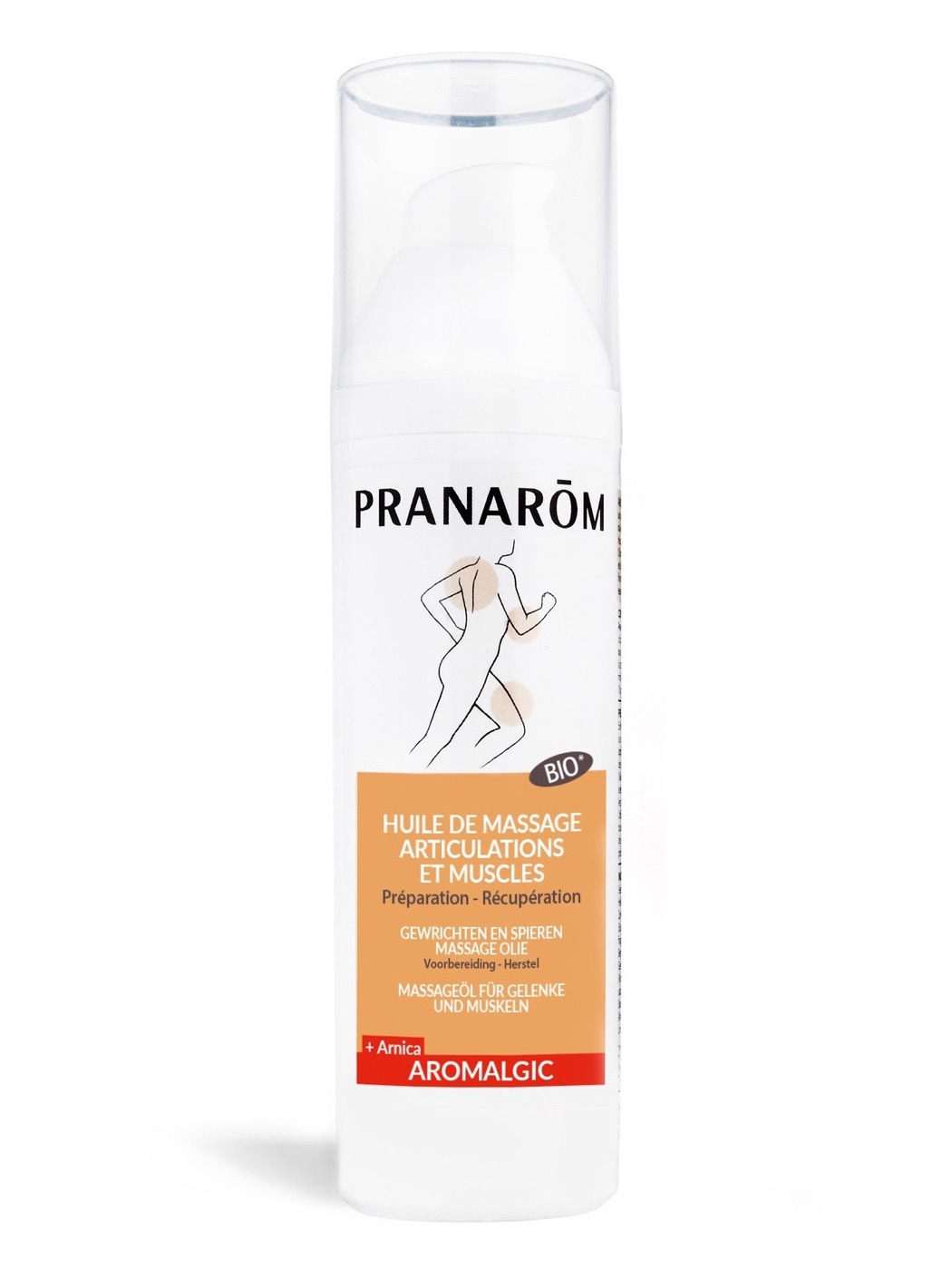 Pranarôm : huile de massage articulations et muscles, bio, gamme Aromalgic