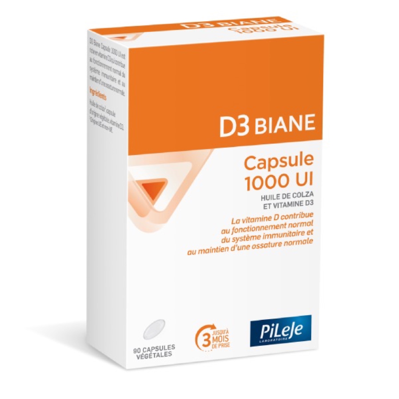 PiLeJe D3 Biane Capsule 1000 IU box